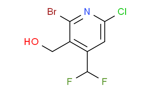 2-Bromo-6-chloro-4-(difluoromethyl)pyridine-3-methanol