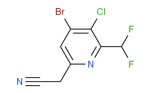 AM128600 | 1806033-85-1 | 4-Bromo-3-chloro-2-(difluoromethyl)pyridine-6-acetonitrile