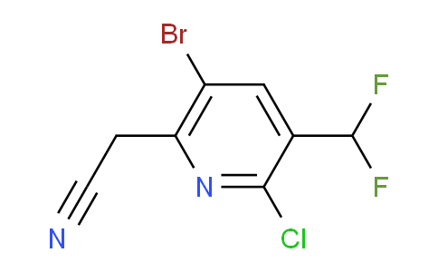 AM128607 | 1805394-62-0 | 5-Bromo-2-chloro-3-(difluoromethyl)pyridine-6-acetonitrile