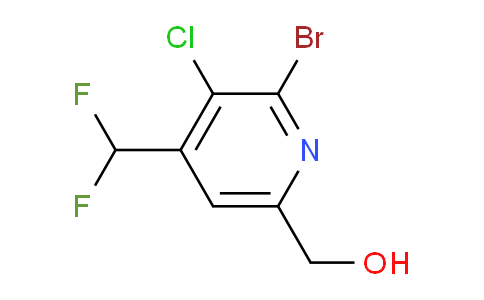 AM128610 | 1805229-23-5 | 2-Bromo-3-chloro-4-(difluoromethyl)pyridine-6-methanol
