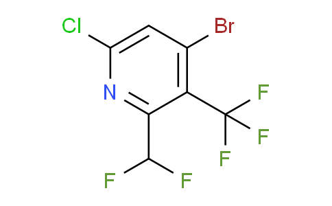 4-Bromo-6-chloro-2-(difluoromethyl)-3-(trifluoromethyl)pyridine