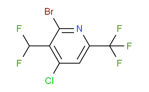 2-Bromo-4-chloro-3-(difluoromethyl)-6-(trifluoromethyl)pyridine
