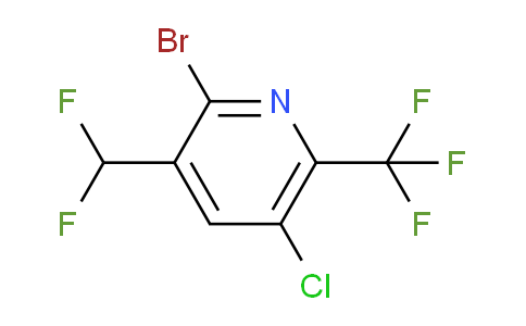 AM128641 | 1805238-23-6 | 2-Bromo-5-chloro-3-(difluoromethyl)-6-(trifluoromethyl)pyridine