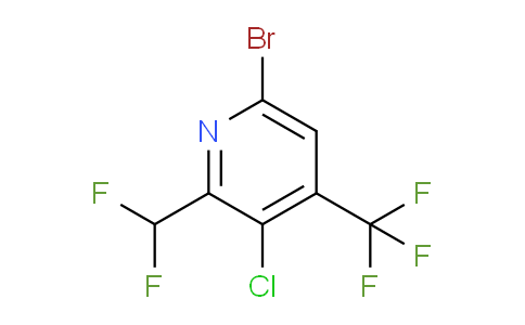 AM128642 | 1806933-65-2 | 6-Bromo-3-chloro-2-(difluoromethyl)-4-(trifluoromethyl)pyridine