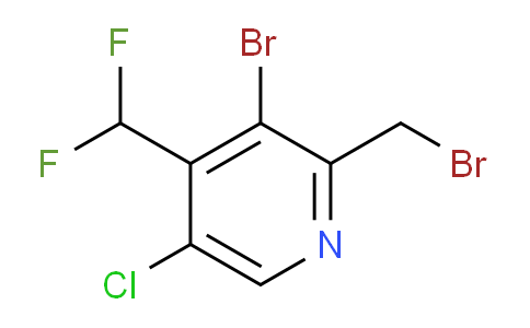 3-Bromo-2-(bromomethyl)-5-chloro-4-(difluoromethyl)pyridine