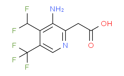 3-Amino-4-(difluoromethyl)-5-(trifluoromethyl)pyridine-2-acetic acid
