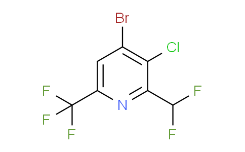 4-Bromo-3-chloro-2-(difluoromethyl)-6-(trifluoromethyl)pyridine