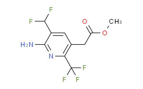 Methyl 2-amino-3-(difluoromethyl)-6-(trifluoromethyl)pyridine-5-acetate