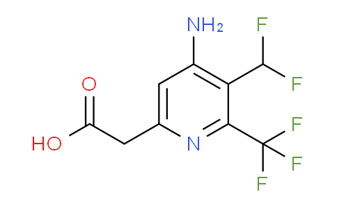 4-Amino-3-(difluoromethyl)-2-(trifluoromethyl)pyridine-6-acetic acid