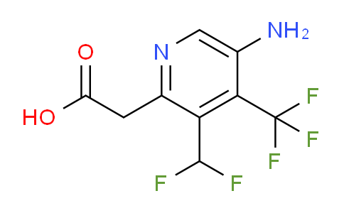 5-Amino-3-(difluoromethyl)-4-(trifluoromethyl)pyridine-2-acetic acid