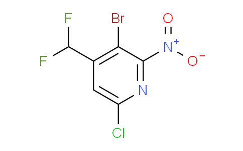 AM128721 | 1806031-47-9 | 3-Bromo-6-chloro-4-(difluoromethyl)-2-nitropyridine
