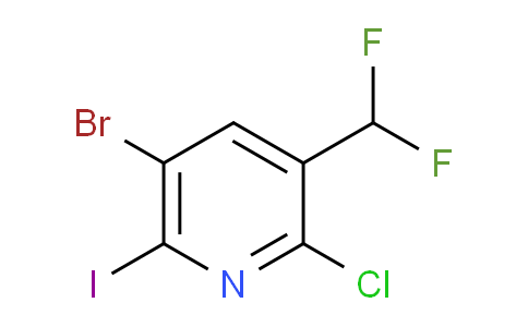 AM128756 | 1806907-76-5 | 5-Bromo-2-chloro-3-(difluoromethyl)-6-iodopyridine