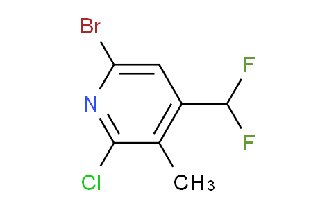 6-Bromo-2-chloro-4-(difluoromethyl)-3-methylpyridine