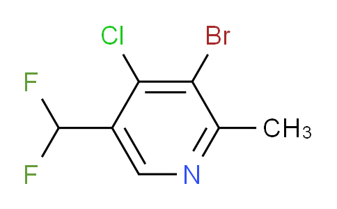 3-Bromo-4-chloro-5-(difluoromethyl)-2-methylpyridine
