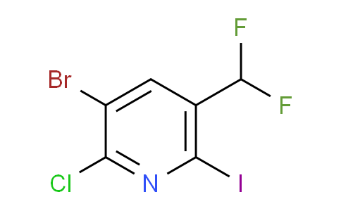 AM128768 | 1805158-63-7 | 3-Bromo-2-chloro-5-(difluoromethyl)-6-iodopyridine