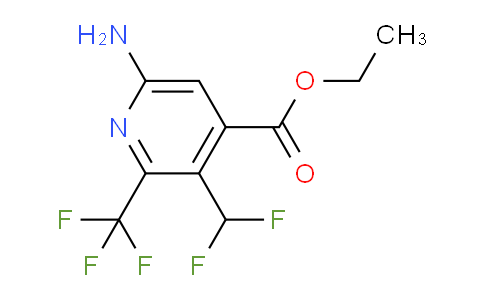 AM128813 | 1803692-91-2 | Ethyl 6-amino-3-(difluoromethyl)-2-(trifluoromethyl)pyridine-4-carboxylate