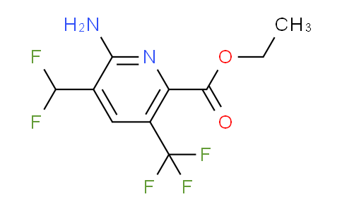 Ethyl 2-amino-3-(difluoromethyl)-5-(trifluoromethyl)pyridine-6-carboxylate