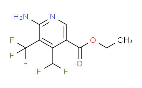 Ethyl 2-amino-4-(difluoromethyl)-3-(trifluoromethyl)pyridine-5-carboxylate