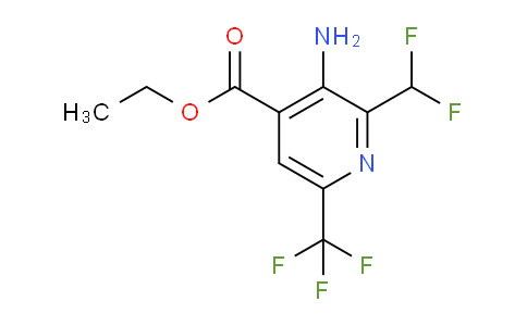 AM128822 | 1805015-87-5 | Ethyl 3-amino-2-(difluoromethyl)-6-(trifluoromethyl)pyridine-4-carboxylate