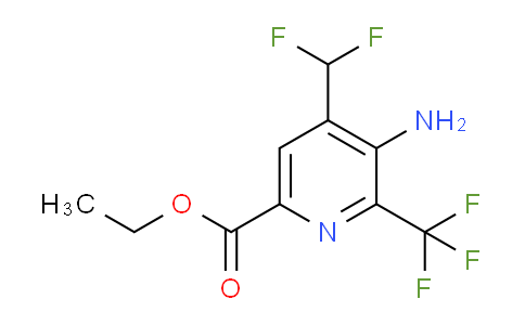AM128826 | 1805153-56-3 | Ethyl 3-amino-4-(difluoromethyl)-2-(trifluoromethyl)pyridine-6-carboxylate