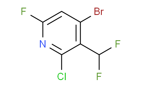 4-Bromo-2-chloro-3-(difluoromethyl)-6-fluoropyridine