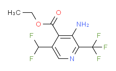 AM128836 | 1806838-98-1 | Ethyl 3-amino-5-(difluoromethyl)-2-(trifluoromethyl)pyridine-4-carboxylate