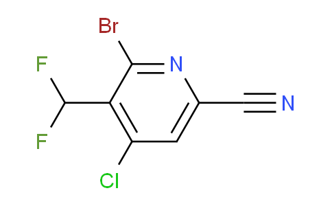 AM128849 | 1805087-41-5 | 2-Bromo-4-chloro-6-cyano-3-(difluoromethyl)pyridine