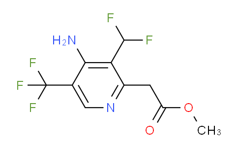 AM128853 | 1805346-60-4 | Methyl 4-amino-3-(difluoromethyl)-5-(trifluoromethyl)pyridine-2-acetate