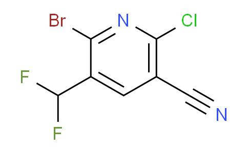 2-Bromo-6-chloro-5-cyano-3-(difluoromethyl)pyridine