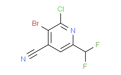 AM128856 | 1804685-28-6 | 3-Bromo-2-chloro-4-cyano-6-(difluoromethyl)pyridine