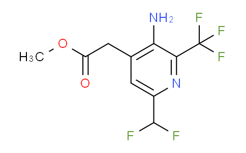 AM128858 | 1805087-00-6 | Methyl 3-amino-6-(difluoromethyl)-2-(trifluoromethyl)pyridine-4-acetate