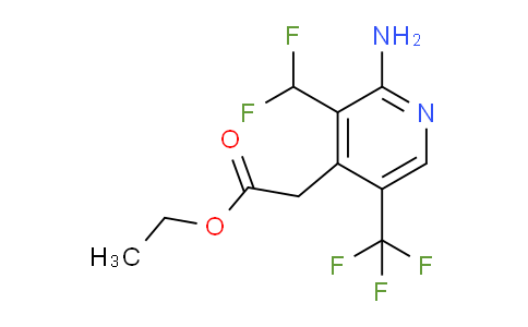 AM128861 | 1804684-92-1 | Ethyl 2-amino-3-(difluoromethyl)-5-(trifluoromethyl)pyridine-4-acetate