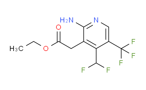 AM128864 | 1806931-98-5 | Ethyl 2-amino-4-(difluoromethyl)-5-(trifluoromethyl)pyridine-3-acetate