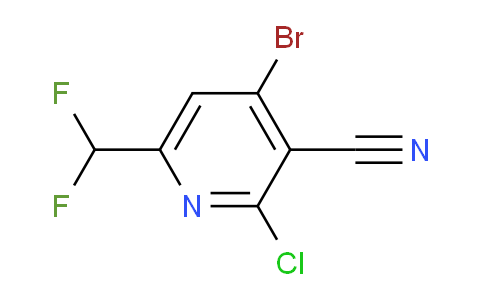 AM128866 | 1805157-04-3 | 4-Bromo-2-chloro-3-cyano-6-(difluoromethyl)pyridine