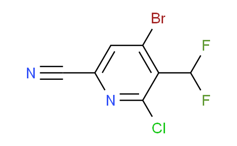 AM128868 | 1806907-31-2 | 4-Bromo-2-chloro-6-cyano-3-(difluoromethyl)pyridine