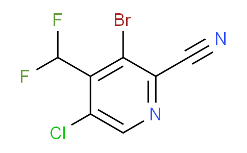 AM128870 | 1806841-13-3 | 3-Bromo-5-chloro-2-cyano-4-(difluoromethyl)pyridine