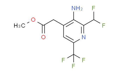 AM128874 | 1805155-29-6 | Methyl 3-amino-2-(difluoromethyl)-6-(trifluoromethyl)pyridine-4-acetate