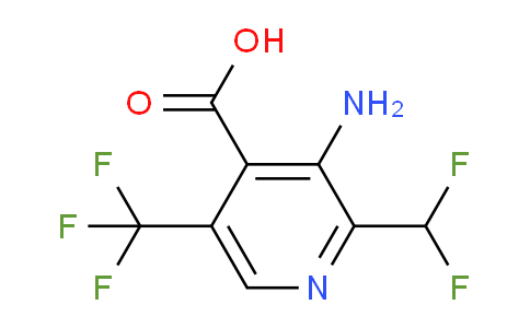 AM128881 | 1805335-76-5 | 3-Amino-2-(difluoromethyl)-5-(trifluoromethyl)pyridine-4-carboxylic acid