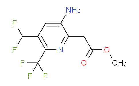 AM128882 | 1806931-16-7 | Methyl 3-amino-5-(difluoromethyl)-6-(trifluoromethyl)pyridine-2-acetate