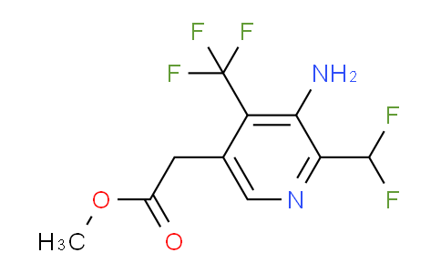 AM128884 | 1805349-14-7 | Methyl 3-amino-2-(difluoromethyl)-4-(trifluoromethyl)pyridine-5-acetate