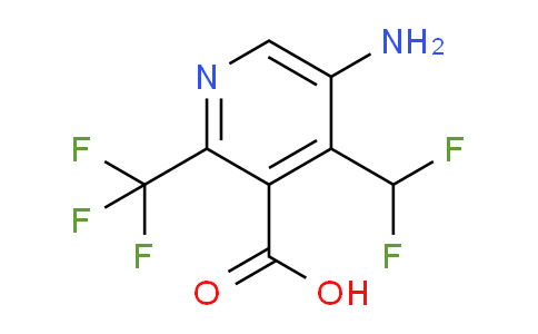 AM128889 | 1805383-13-4 | 5-Amino-4-(difluoromethyl)-2-(trifluoromethyl)pyridine-3-carboxylic acid