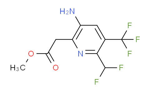 AM128890 | 1806033-56-6 | Methyl 5-amino-2-(difluoromethyl)-3-(trifluoromethyl)pyridine-6-acetate