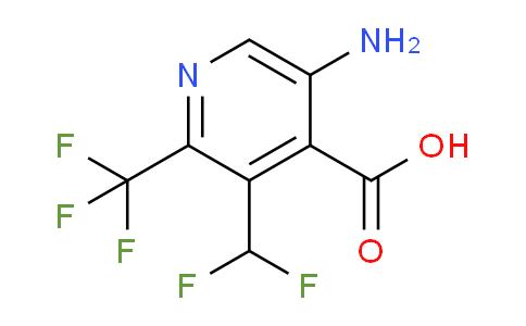 AM128891 | 1805015-60-4 | 5-Amino-3-(difluoromethyl)-2-(trifluoromethyl)pyridine-4-carboxylic acid