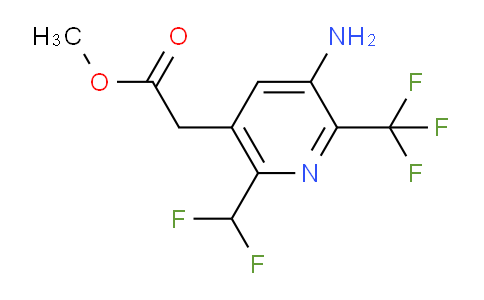 AM128893 | 1806839-85-9 | Methyl 3-amino-6-(difluoromethyl)-2-(trifluoromethyl)pyridine-5-acetate
