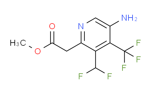 Methyl 5-amino-3-(difluoromethyl)-4-(trifluoromethyl)pyridine-2-acetate