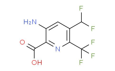 3-Amino-5-(difluoromethyl)-6-(trifluoromethyl)pyridine-2-carboxylic acid