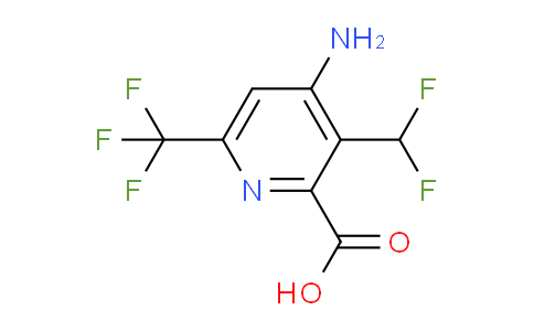 AM128906 | 1806845-00-0 | 4-Amino-3-(difluoromethyl)-6-(trifluoromethyl)pyridine-2-carboxylic acid