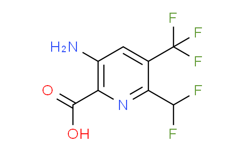 AM128908 | 1803692-51-4 | 5-Amino-2-(difluoromethyl)-3-(trifluoromethyl)pyridine-6-carboxylic acid