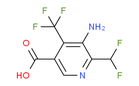 3-Amino-2-(difluoromethyl)-4-(trifluoromethyl)pyridine-5-carboxylic acid