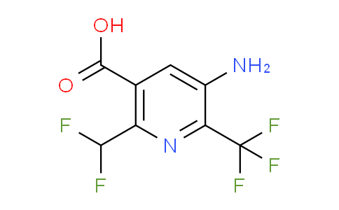 3-Amino-6-(difluoromethyl)-2-(trifluoromethyl)pyridine-5-carboxylic acid